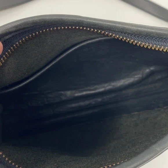 Coach Vintage Black Leather Austin Crossbody Adjustable Strap Purse - Picture 7 of 14